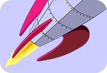 Иллюстрация для сайта: Ракета